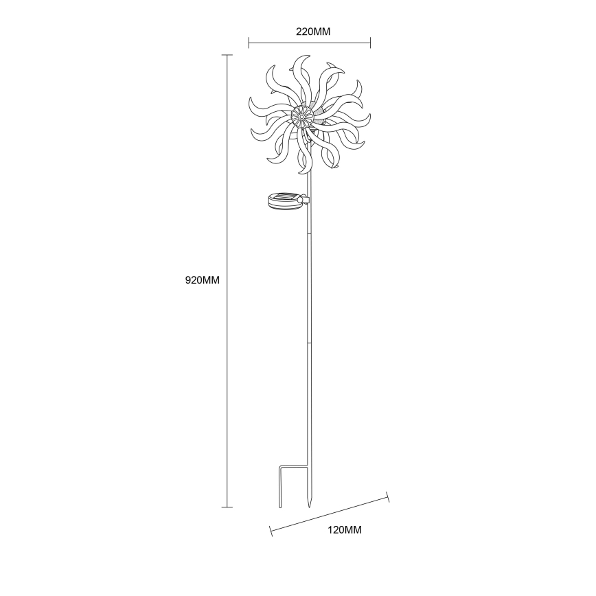 Globo - Soldrevet LED dekoration LED/0,06W/3,2V IP44