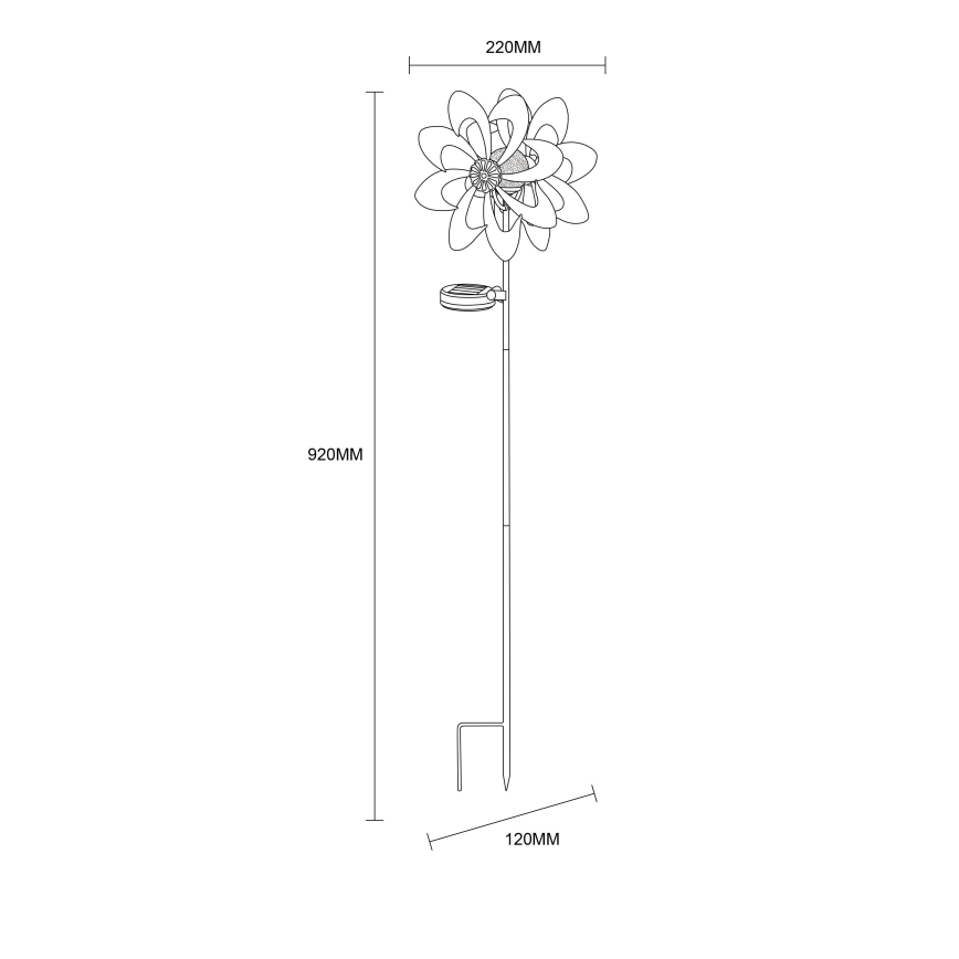Globo - Soldrevet LED dekoration LED/0,06W/3,2V IP44