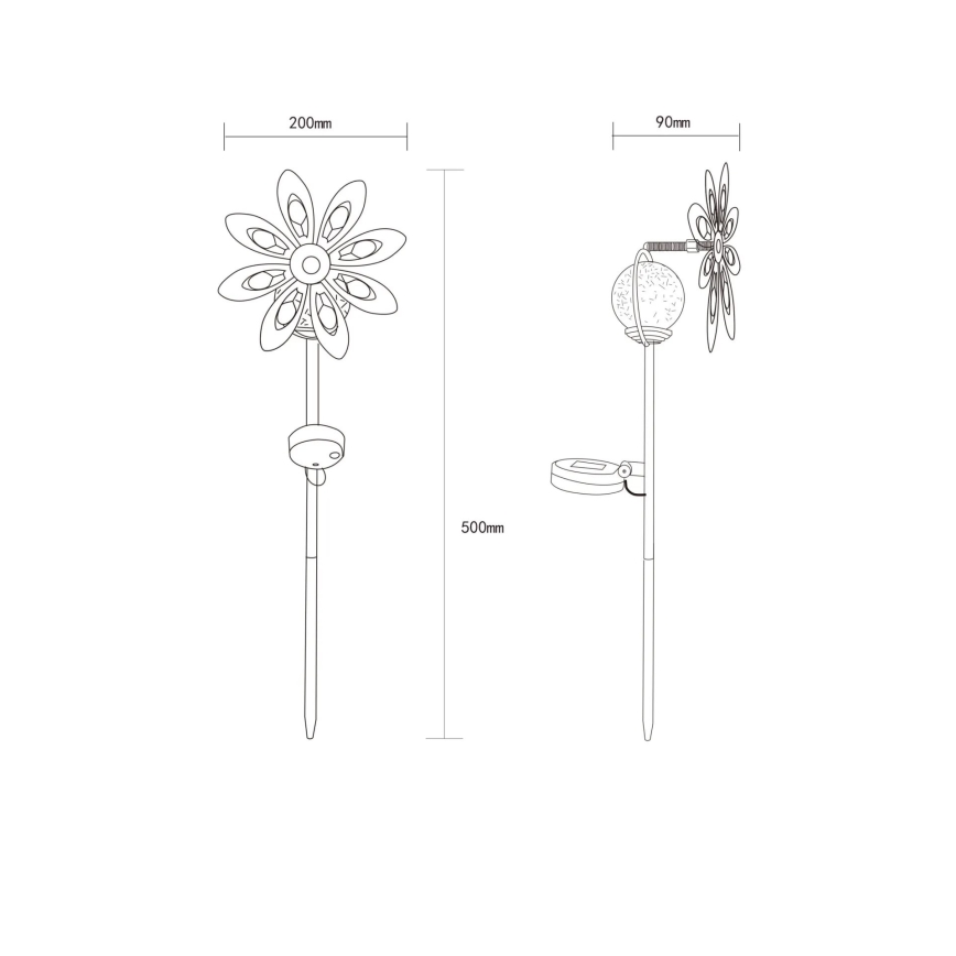 Globo - Soldrevet LED dekoration LED/0,02W/3V IP44