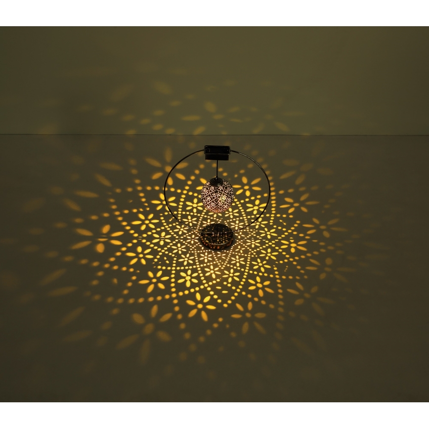 Globo - LED solcellelampe LED/0,06W/1,2V sølvfarvet IP44