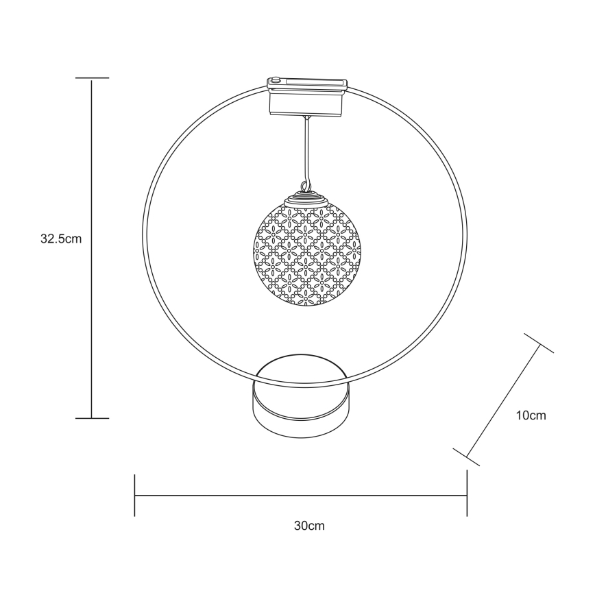 Globo - LED solcellelampe LED/0,06W/1,2V sølvfarvet IP44