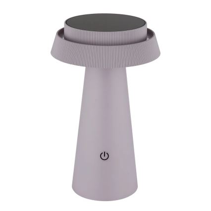 Globo - LED solcellelampe m. touch-funktion dæmpbar LED/4W/3,7W IP54 lyserød