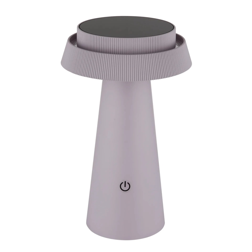 Globo - LED solcellelampe m. touch-funktion dæmpbar LED/4W/3,7W IP54 lyserød