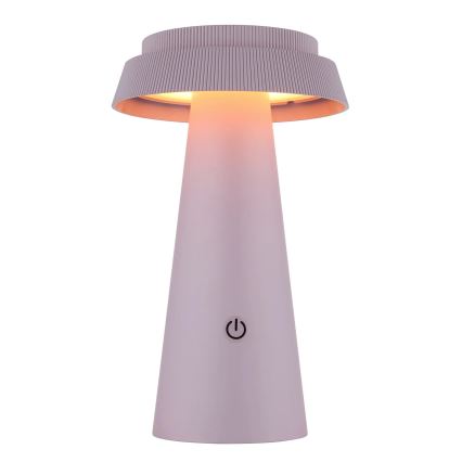 Globo - LED solcellelampe m. touch-funktion dæmpbar LED/4W/3,7W IP54 lyserød