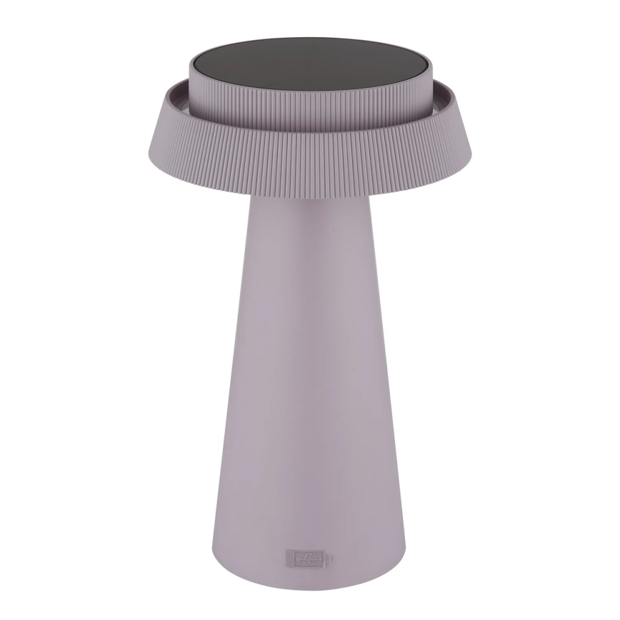 Globo - LED solcellelampe m. touch-funktion dæmpbar LED/4W/3,7W IP54 lyserød