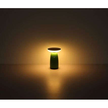 Globo - LED solcellelampe m. touch-funktion dæmpbar LED/10W/3,7V IP54 grøn