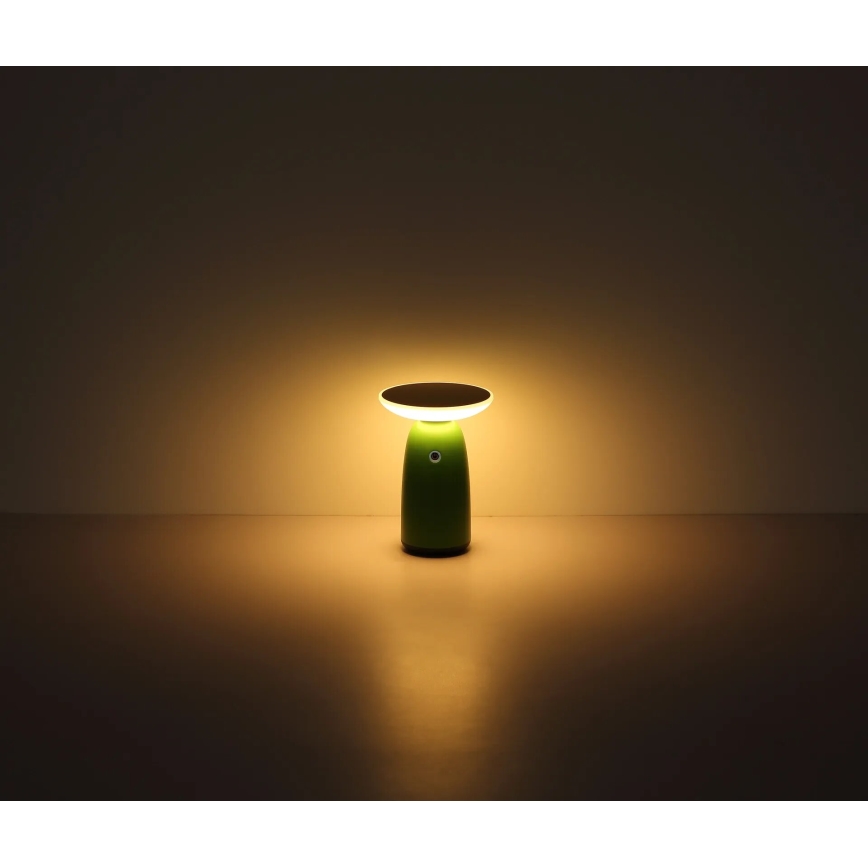 Globo - LED solcellelampe m. touch-funktion dæmpbar LED/10W/3,7V IP54 grøn