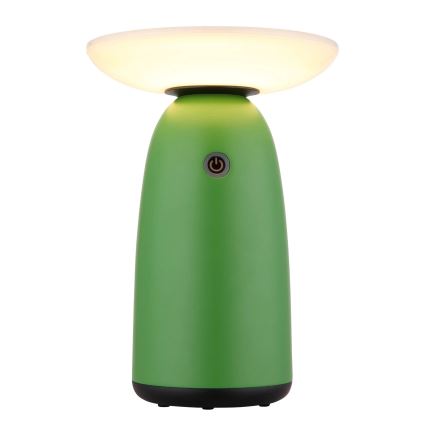 Globo - LED solcellelampe m. touch-funktion dæmpbar LED/10W/3,7V IP54 grøn