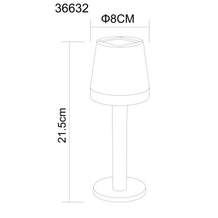 Globo - LED solcellelampe LED/0,5W/3,2V 3000K IP44 sort