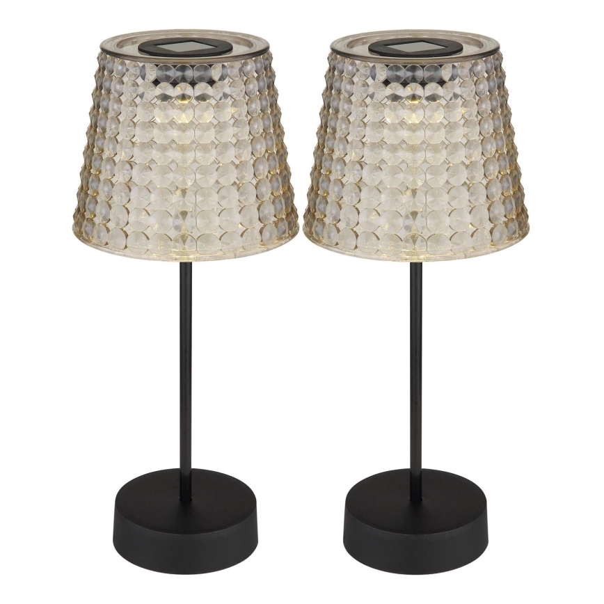 Globo 36634-2S - SÆT 2x LED solcellelampe SOLAR LED/0,06W/3V IP44 40 mAh grå