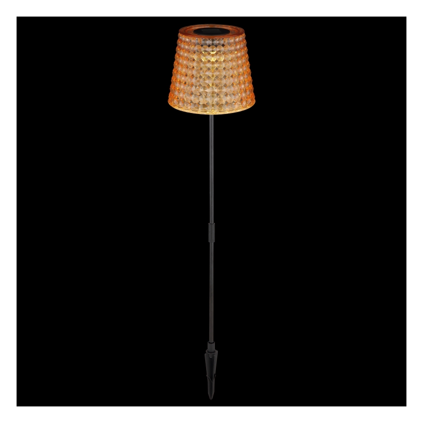 Globo - SÆT 2x LED solcellelampe LED/0,06W/3V IP44 40 mAh orange