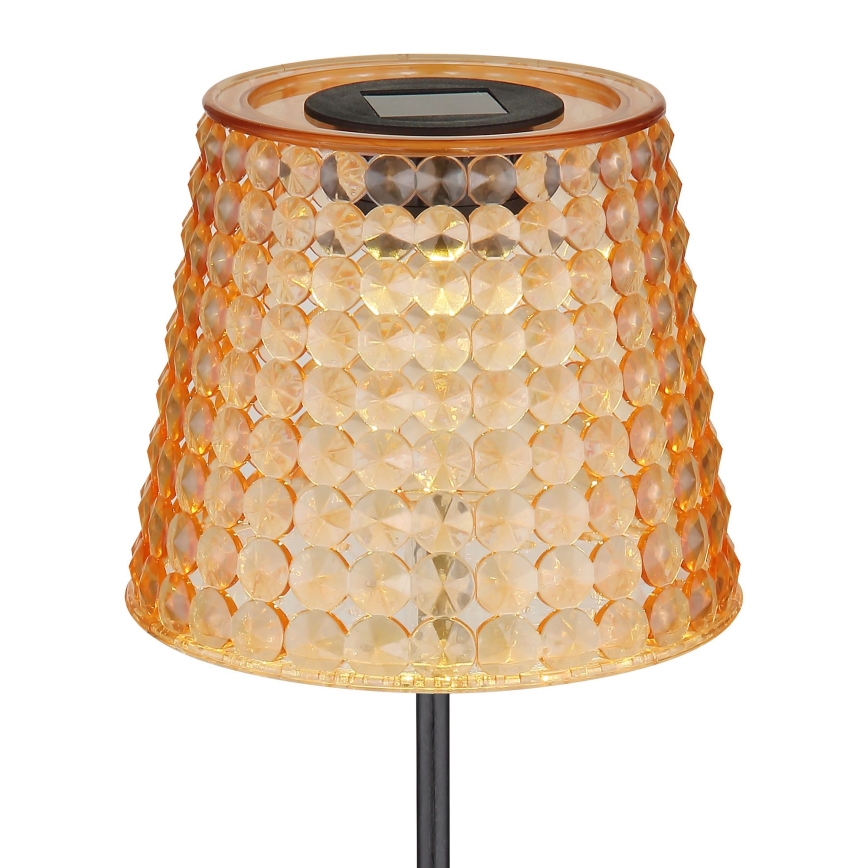 Globo - SÆT 2x LED solcellelampe LED/0,06W/3V IP44 40 mAh orange