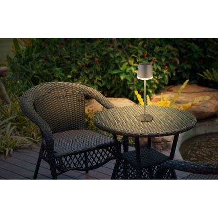 Globo - LED solcellelampe LED/0,6W/3V 3000K IP44 1200 mAh antracit