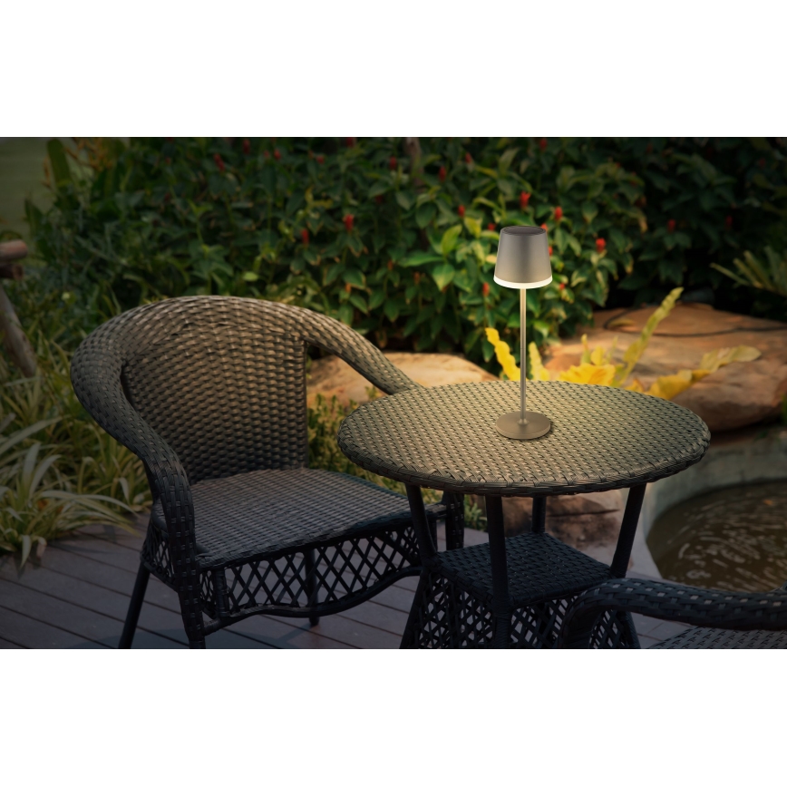 Globo - LED solcellelampe LED/0,6W/3V 3000K IP44 1200 mAh antracit