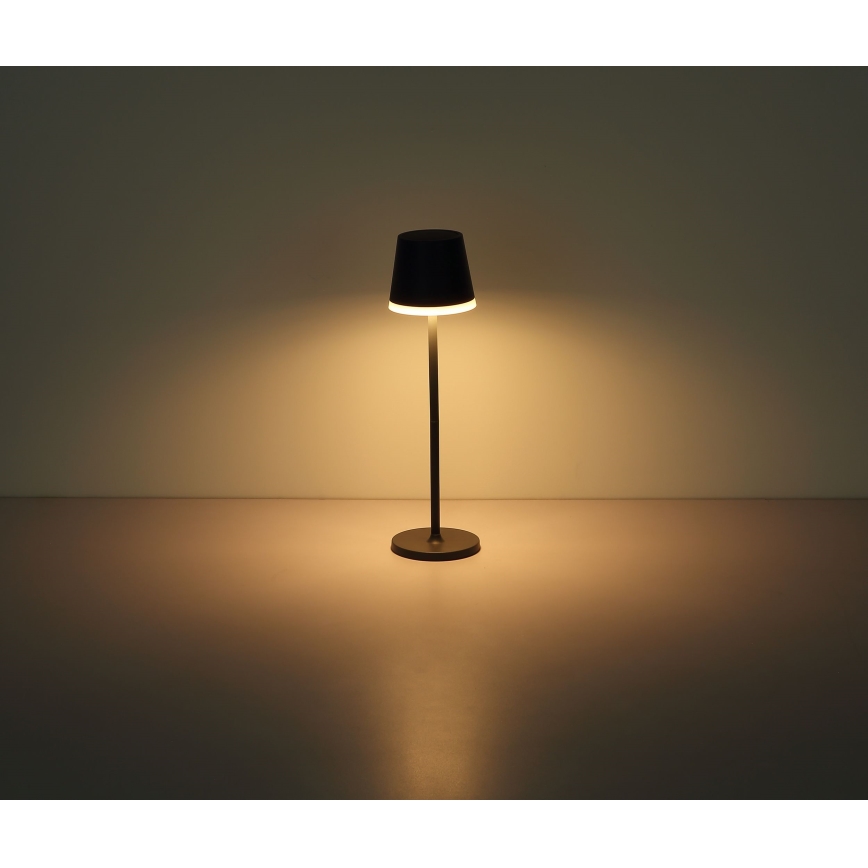 Globo - LED solcellelampe LED/0,6W/3V 3000K IP44 1200 mAh antracit