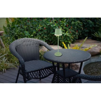 Globo - LED solcellelampe LED/0,06W/3V 3000K IP44 grøn