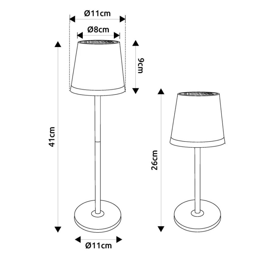 Globo - LED solcellelampe LED/0,06W/3V 3000K IP44 grøn