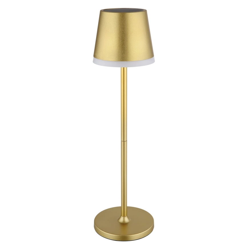 Globo - LED solcellelampe LED/0,6W/3V 3000K IP44 guldfarvet