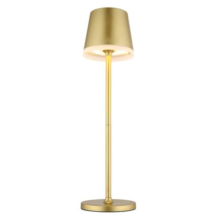Globo - LED solcellelampe LED/0,6W/3V 3000K IP44 guldfarvet