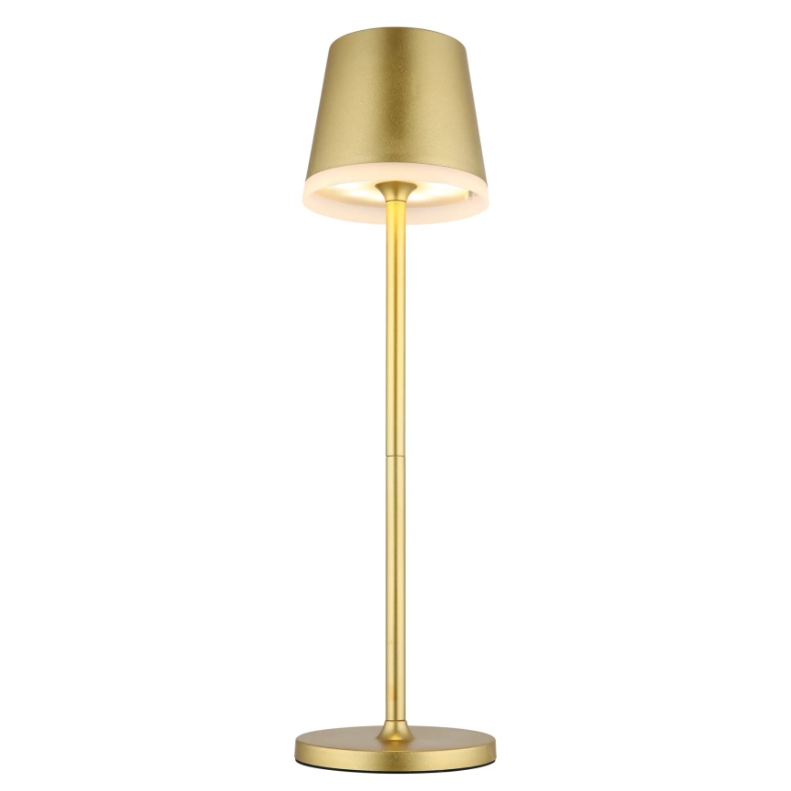 Globo - LED solcellelampe LED/0,6W/3V 3000K IP44 guldfarvet