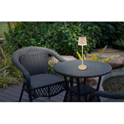 Globo - LED solcellelampe LED/0,6W/3V 3000K IP44 1200 mAh beige