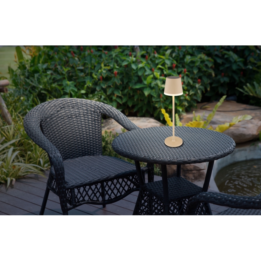 Globo - LED solcellelampe LED/0,6W/3V 3000K IP44 1200 mAh beige