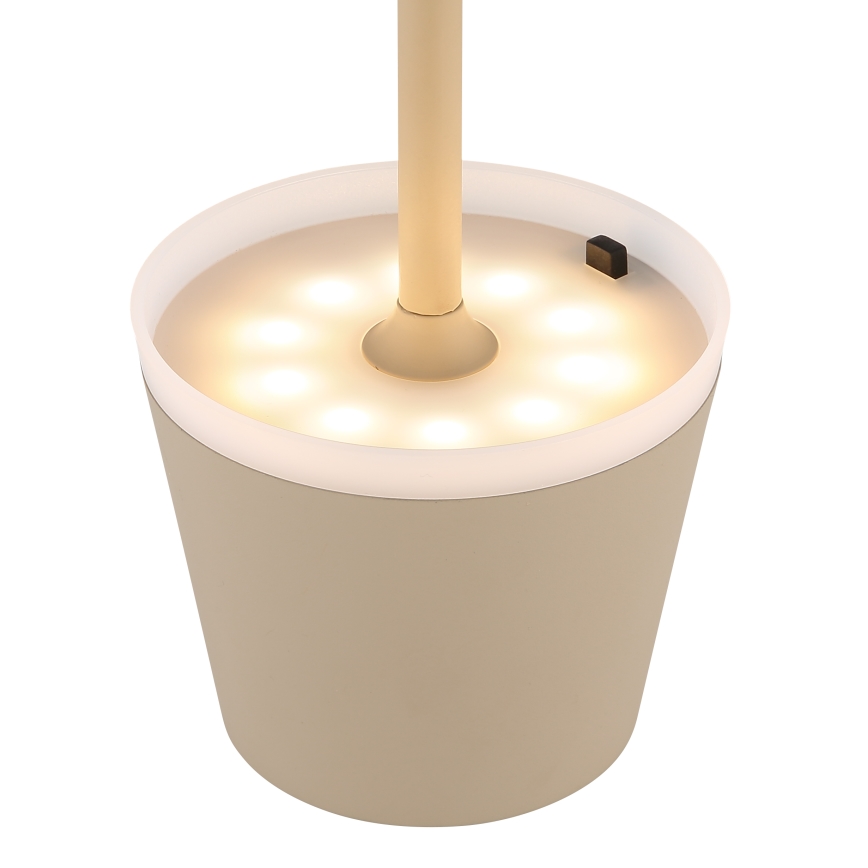 Globo - LED solcellelampe LED/0,6W/3V 3000K IP44 1200 mAh beige