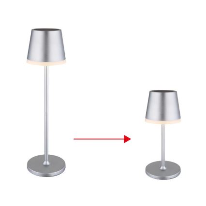 Globo - LED solcellelampe LED/0,6W/3V 3000K IP44 mat krom