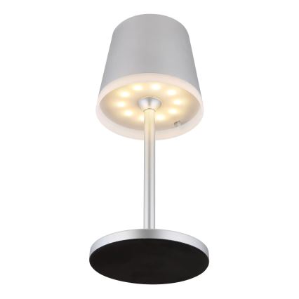 Globo - LED solcellelampe LED/0,6W/3V 3000K IP44 mat krom