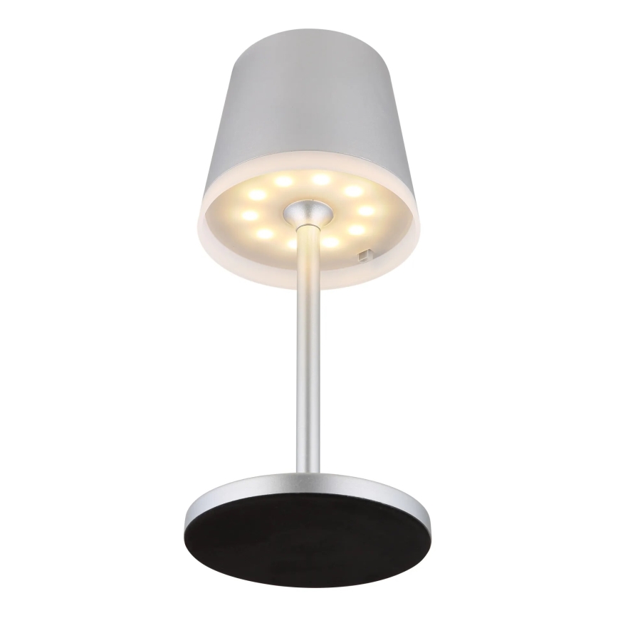 Globo - LED solcellelampe LED/0,6W/3V 3000K IP44 mat krom