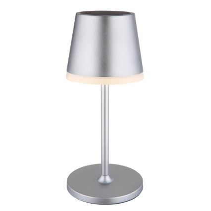 Globo - LED solcellelampe LED/0,6W/3V 3000K IP44 mat krom