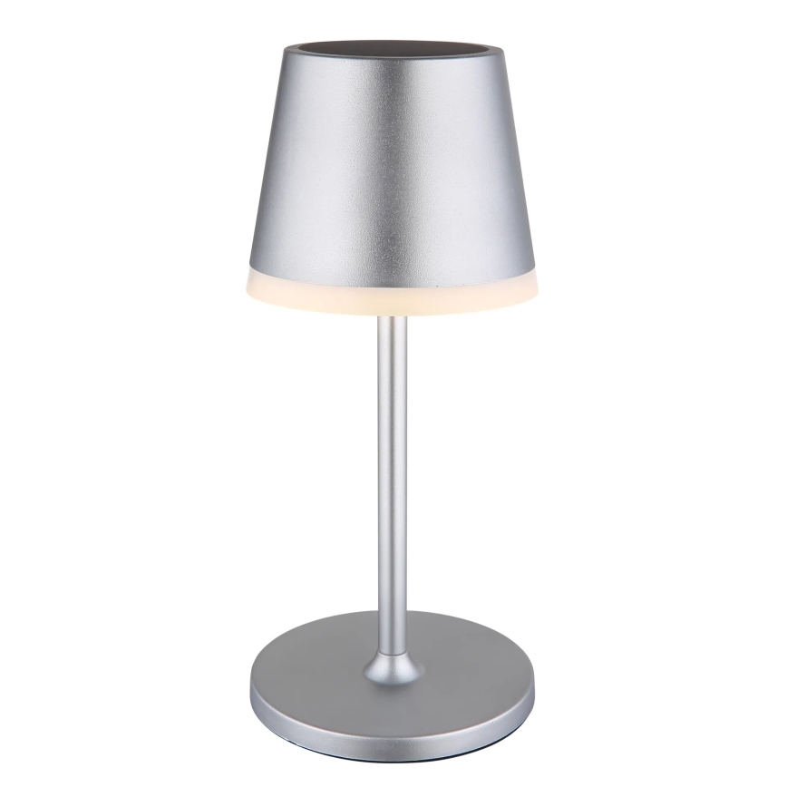 Globo - LED solcellelampe LED/0,6W/3V 3000K IP44 mat krom