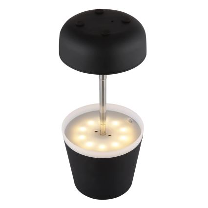 Globo - LED solcellelampe 10xLED/0,06W/3V IP44 800 mAh sort