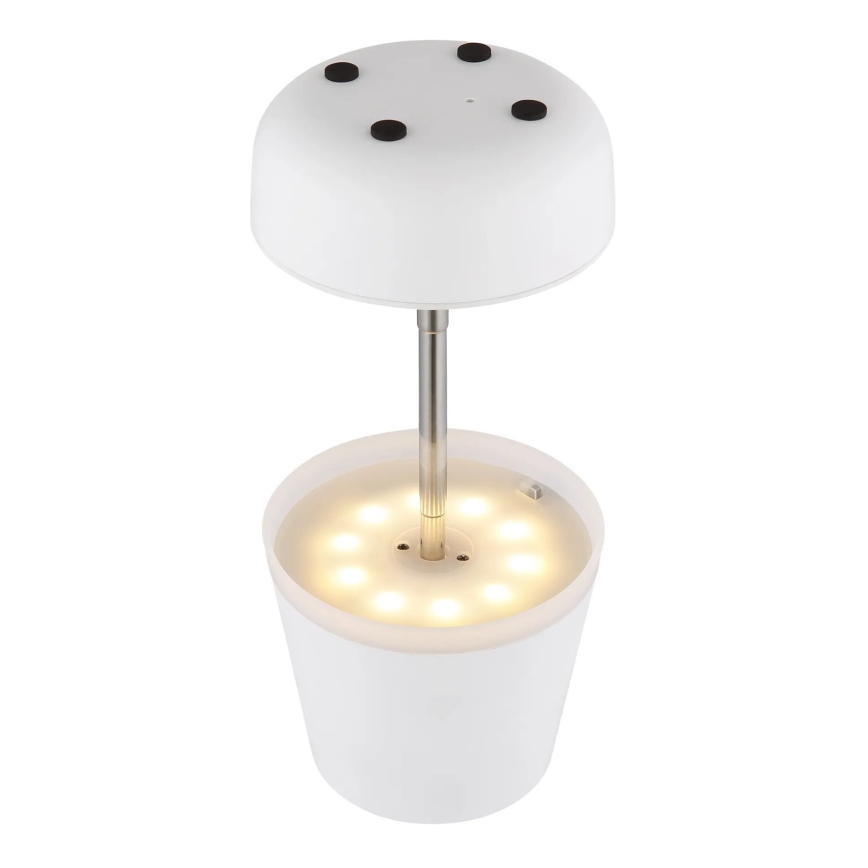 Globo - LED solcellelampe 10xLED/0,06W/3V IP44 800 mAh hvid