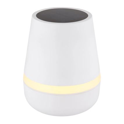 Globo - LED solcellelampe 10xLED/0,06W/3V IP44 800 mAh hvid