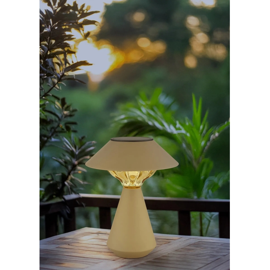 Globo - LED solcellelampe 10xLED/0,06W/1,2V IP44 brun