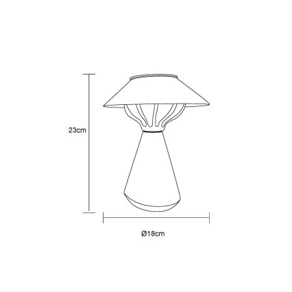 Globo - LED solcellelampe 10xLED/0,06W/1,2V IP44 brun
