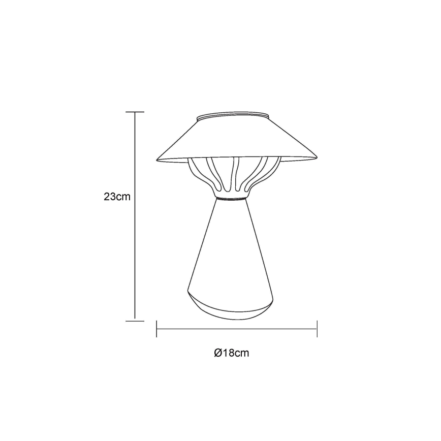 Globo - LED solcellelampe 10xLED/0,06W/1,2V IP44 brun