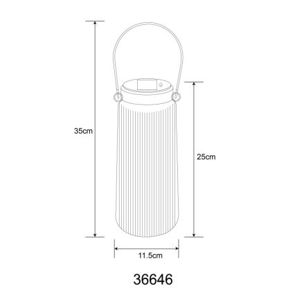 Globo - LED solcellelampe 2xLED/0,5W/3V 3000K IP44