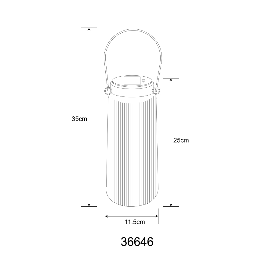 Globo - LED solcellelampe 2xLED/0,5W/3V 3000K IP44