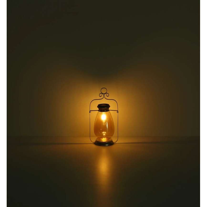 Globo - Soldrevet LED lanterne i papir LED/0,06W/3V IP44