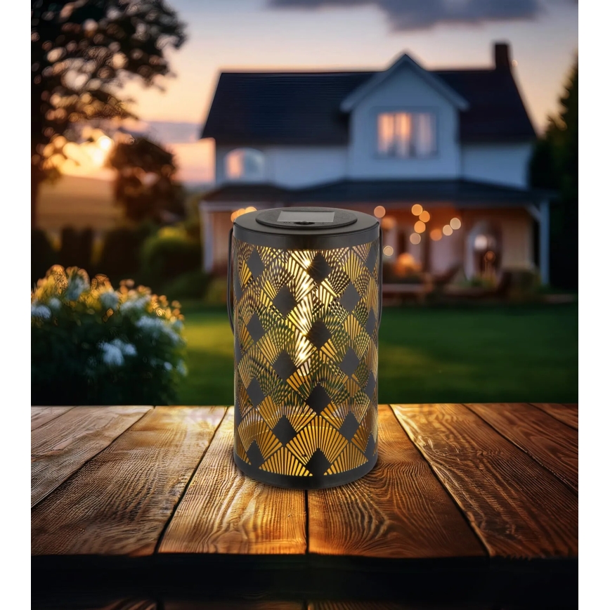 Globo - Soldrevet LED lanterne i papir LED/0,5W/3V IP44