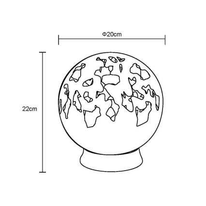 Globo - LED Soldrevet dekoration LED/0,06W/3V IP44