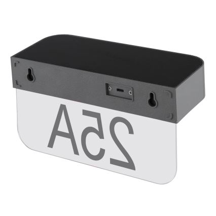 Globo - LED solcelledrevet husnummerskilt LED/6W/3,7V IP54 1800 mAh