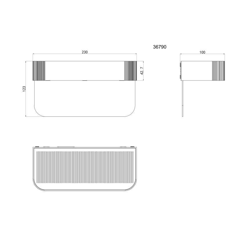 Globo - LED solcelledrevet husnummerskilt LED/6W/3,7V IP54 1800 mAh