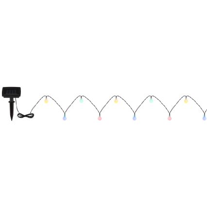 Globo - LED solcelle-lyskæde 20xLED/1,2V IP44 300 mAh 5,8 m