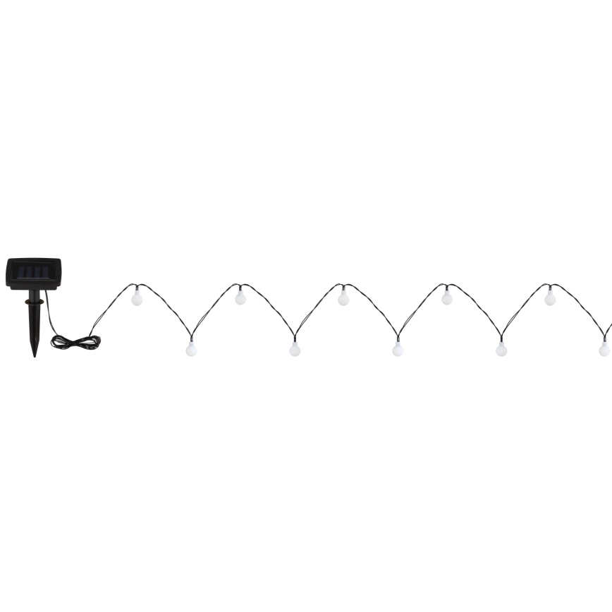 Globo - LED solcelle-lyskæde 20xLED/1,2V IP44 300 mAh 5,8 m