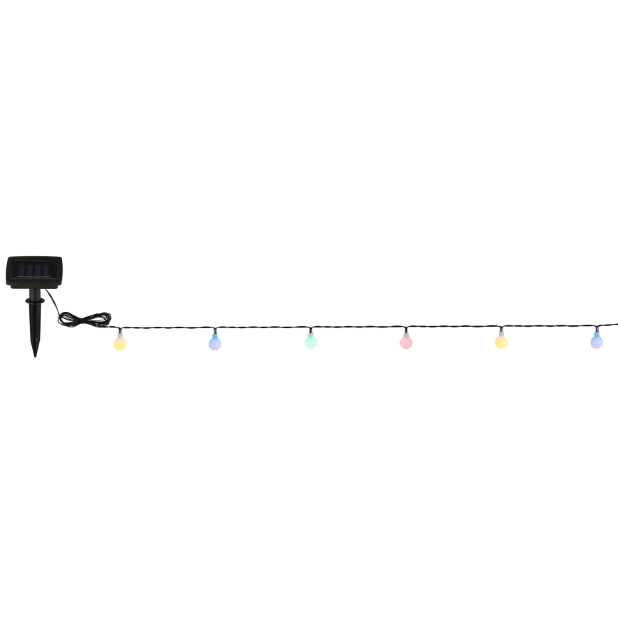 Globo - LED solcelle-lyskæde 20xLED/1,2V IP44 300 mAh 5,8 m