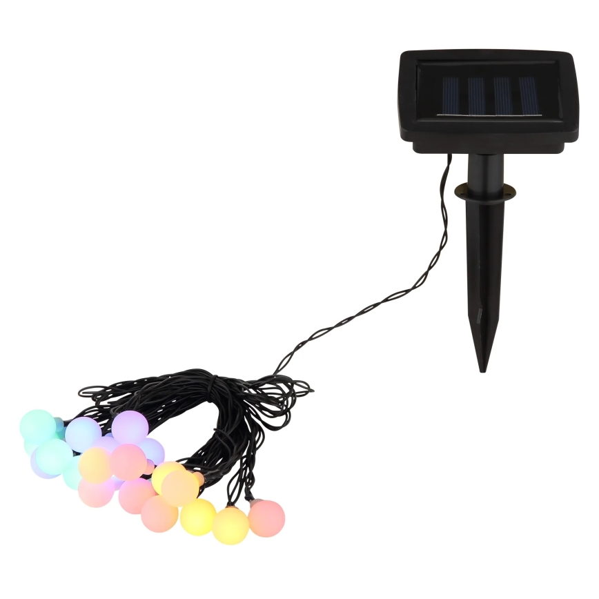 Globo - LED solcelle-lyskæde 20xLED/1,2V IP44 300 mAh 5,8 m