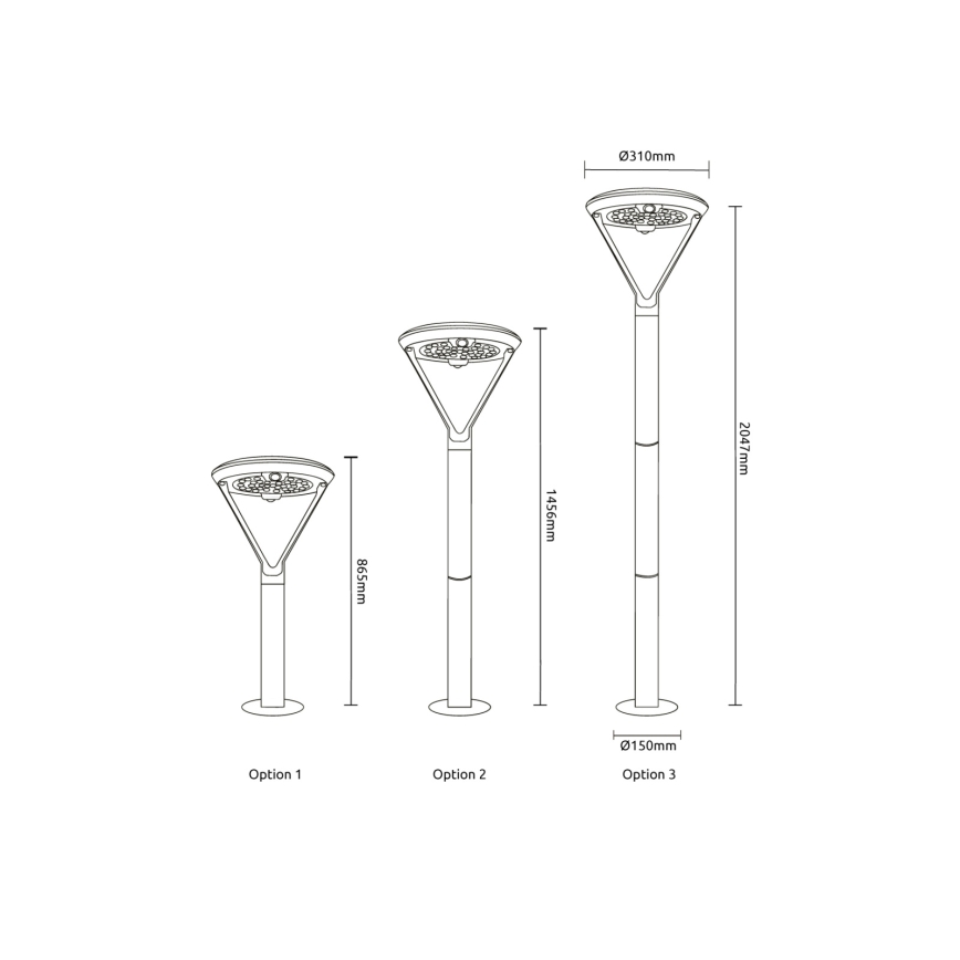 Globo - LED-solcellelampe LED/18W/3,7V 8000 mAh IP54